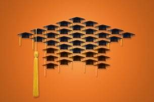 Digital grad cap and tassel
